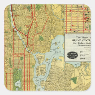 Heart of New York Square Sticker