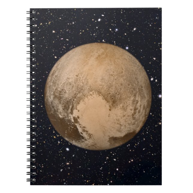 Heart of Pluto Starry Sky Notebook (Front)