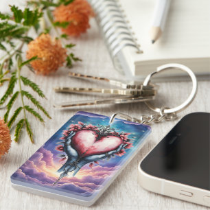 Heart of Quiet Magic Key Ring