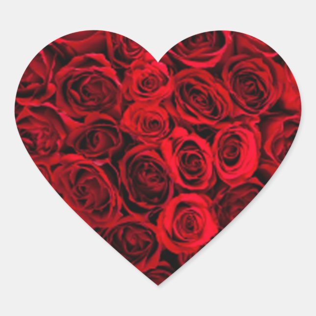 Heart of roses sticker (Front)