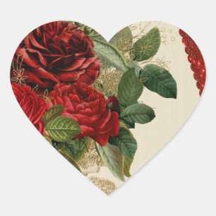 heart of roses stickers