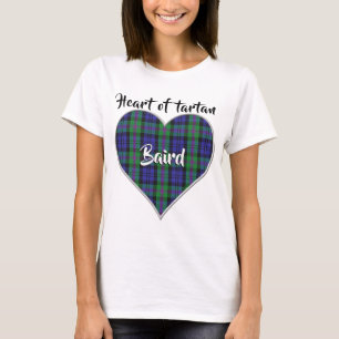 Heart of Tartan Clan Baird Plaid T-Shirt