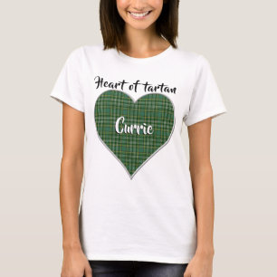 Heart of Tartan Clan Currie Plaid T-Shirt