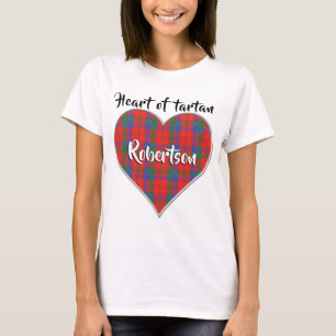 Heart of Tartan Clan Donnachaidh Robertson Plaid T-Shirt