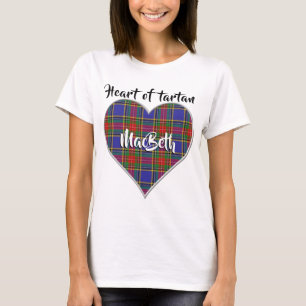 Heart of Tartan Clan MacBeth Plaid T-Shirt