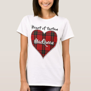 Heart of Tartan Clan MacQueen Plaid T-Shirt
