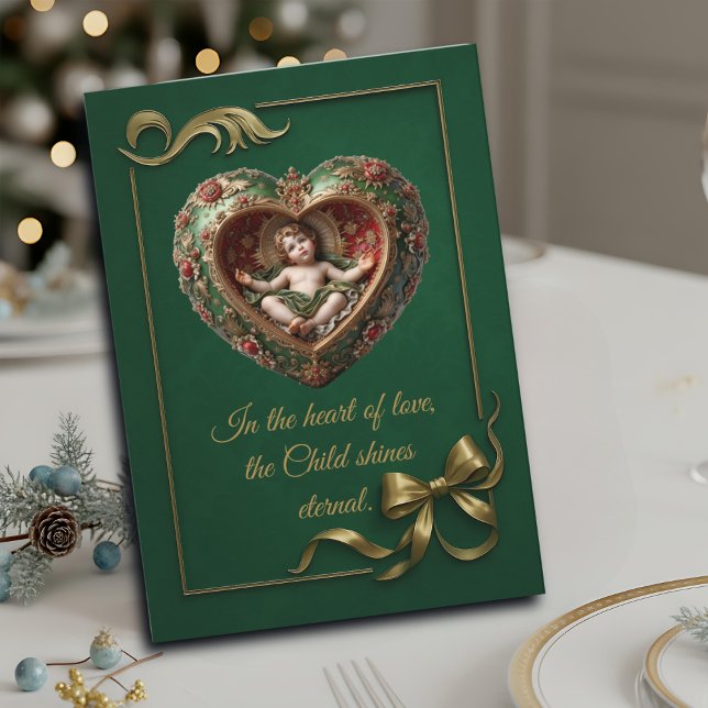 Heart of the Divine Child Folded Greeting Card (Creator Uploaded)