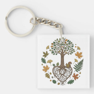 Heart of the Earth Key Ring