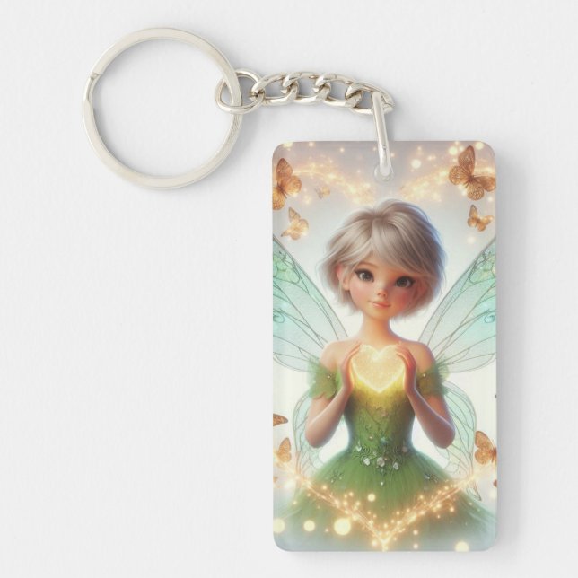 Heart of the Faelight Key Ring (Front)