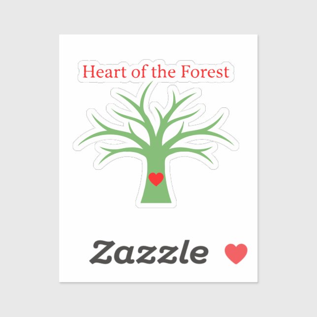 Heart of the Forest | Minimalist Nature Love Tree  (Sheet)
