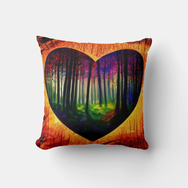Heart of the Forest Pillow (Front)