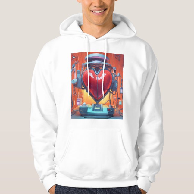 Heart of the Future" Hoodie (Front)