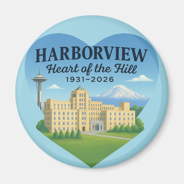 Heart of the Hill Magnet (design B) (Front)