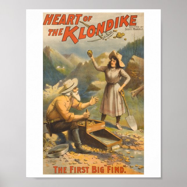 Heart of the Klondike - The First Big Find Poster (Front)