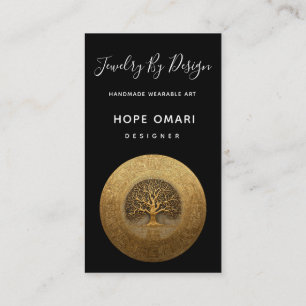 Heart of the Labyrinth Tree of Life Design Business Card