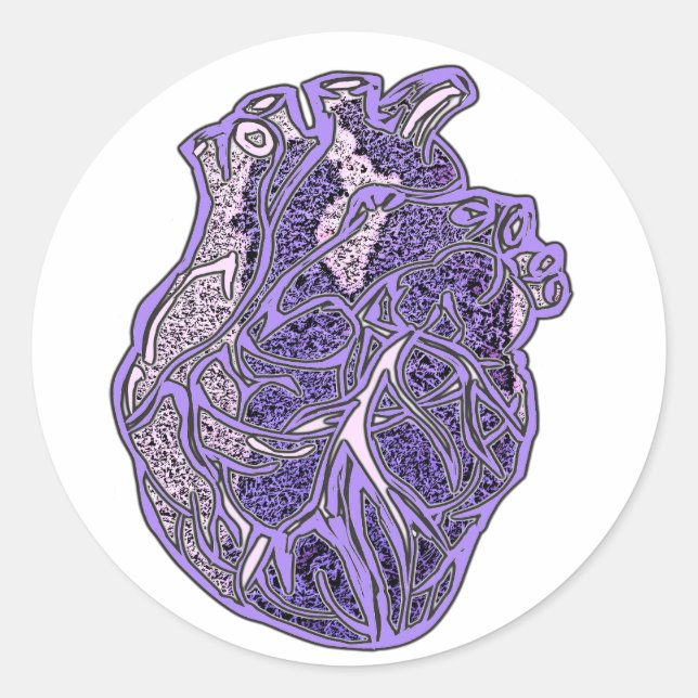 Heart of the Lovers Classic Round Sticker (Front)