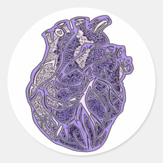 Heart of the Lovers Classic Round Sticker
