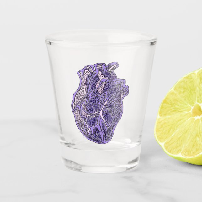 Heart of the Lovers Shot Glass (Front)
