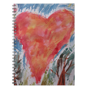 Heart of the Planet Spiral Notebook