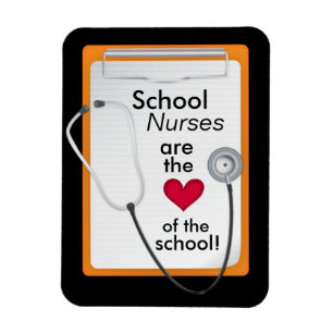 Heart of the School Nurse's Day Magnet