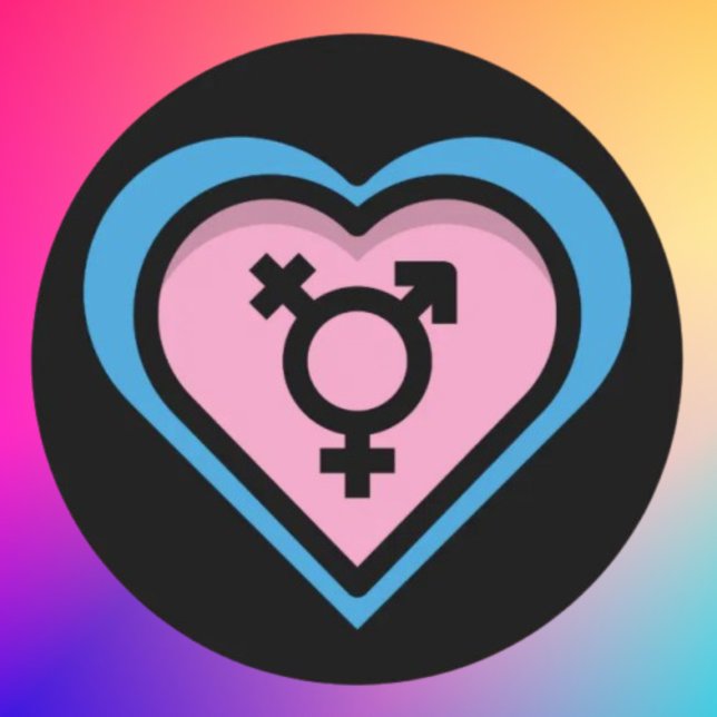 Heart of Trans Pride Paper Coaster (Creator Uploaded)