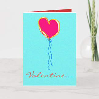 Heart On A String Holiday Card