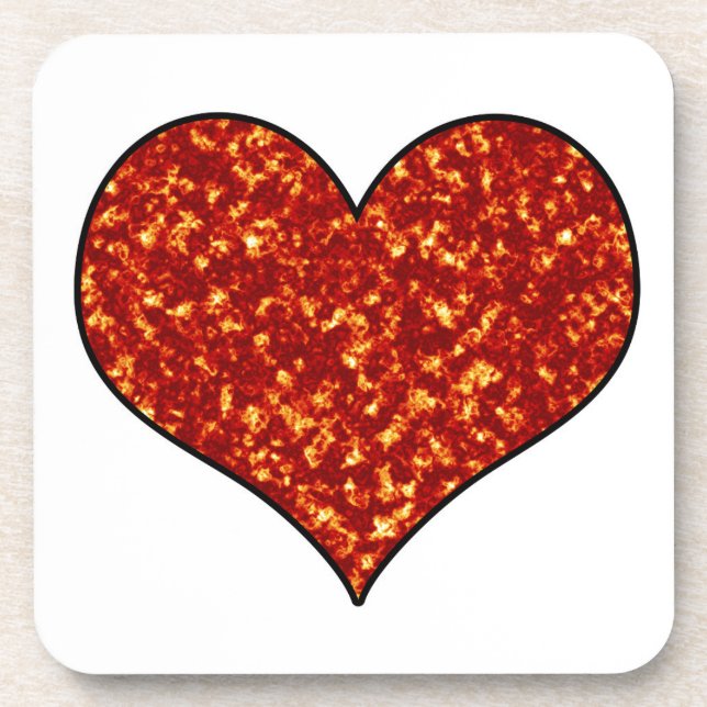 Heart on Fire Coaster (Front)
