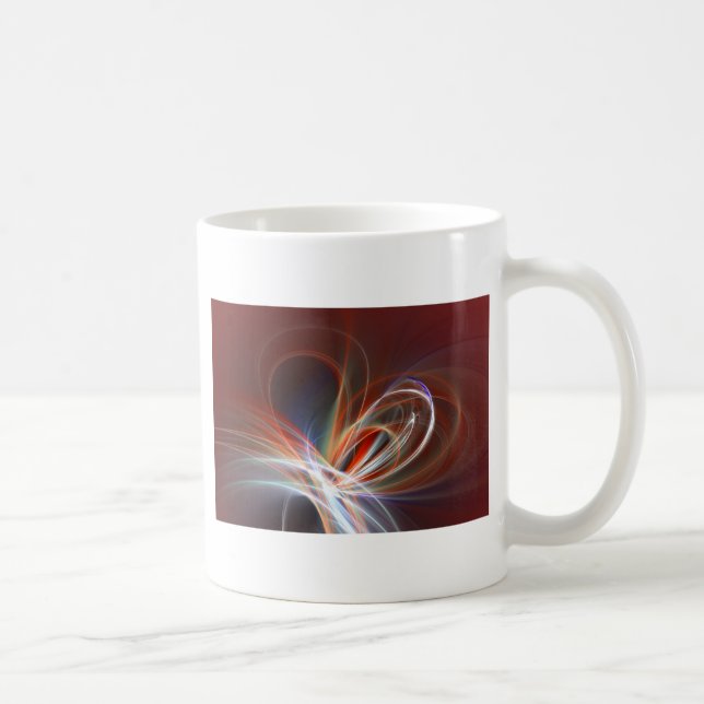 heart on fire coffee mug (Right)
