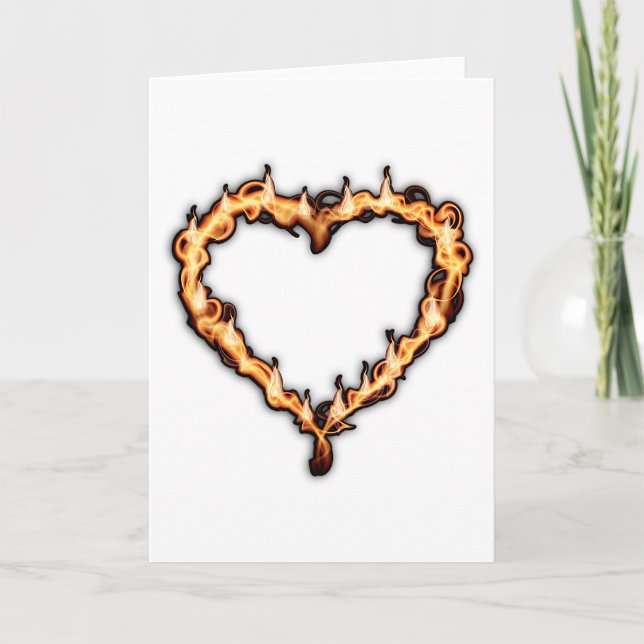 Heart On Fire Greeting Cards (Creator Uploaded)