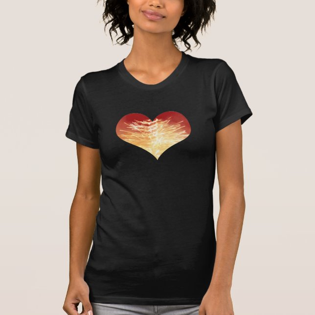 heart on fire T-Shirt (Front)