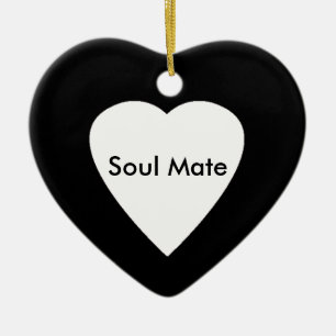Heart on Heart-Soul Mate Ceramic Tree Decoration