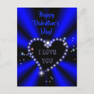 Heart on Rainbow , I Love You , Valentine s Day Holiday Postcard