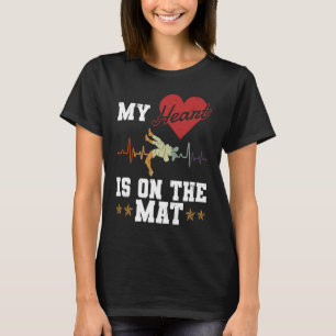 Heart On The Mat Freestyle Wrestling Sport Wrest T-Shirt