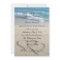 Heart on the Shore Beach Wedding Invitation