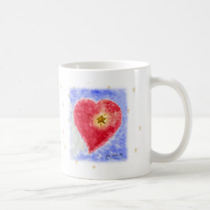Heart on White Mug