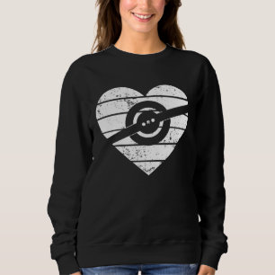 Heart One Wheel Love Electric Skateboard Float Ska Sweatshirt