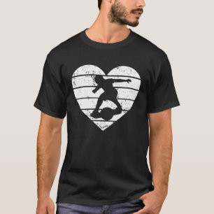 Heart One Wheel Love Electric Skateboard Float Ska T-Shirt