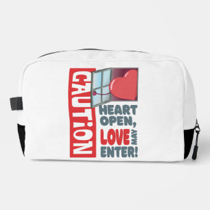 Heart open, love may enter (Valentine's Day) Dopp Kit