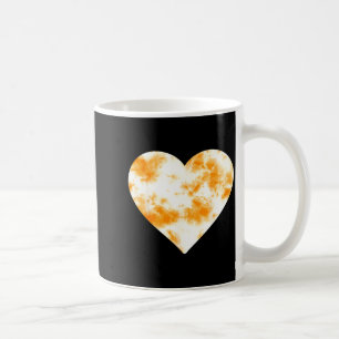 Heart Orange Tie Dye - Cute Valentines Day Graphic Coffee Mug