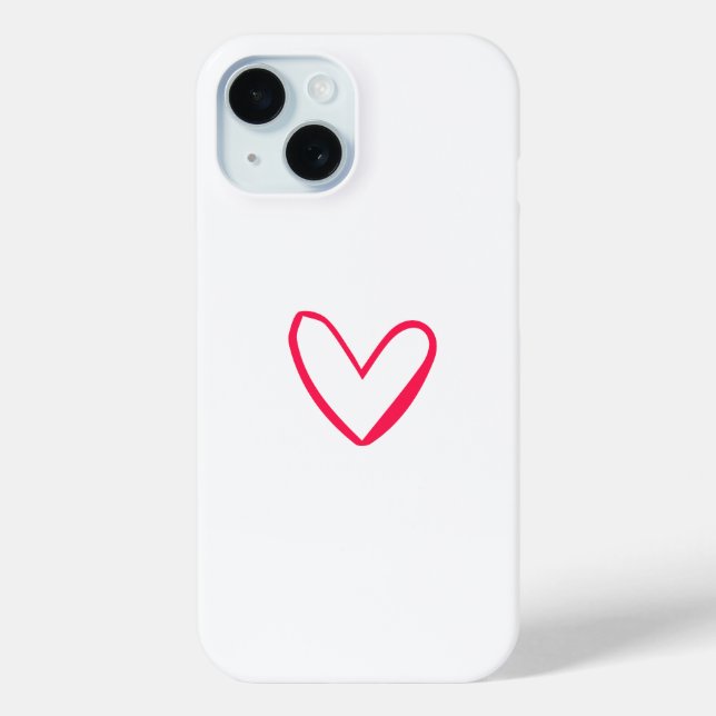 Heart Outline Case-Mate iPhone Case (Back)