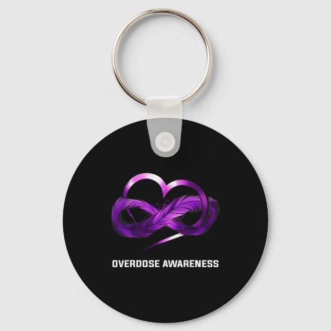 Heart Overdose Awareness  Key Ring (Front)