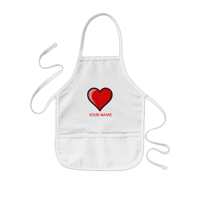 Heart Paint Smock! Kids Apron (Front)
