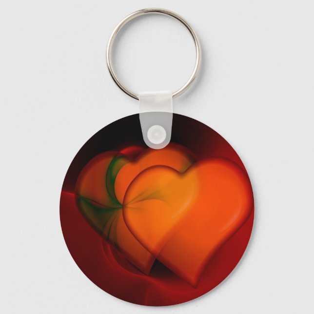 Heart Painting Key Ring (Front)