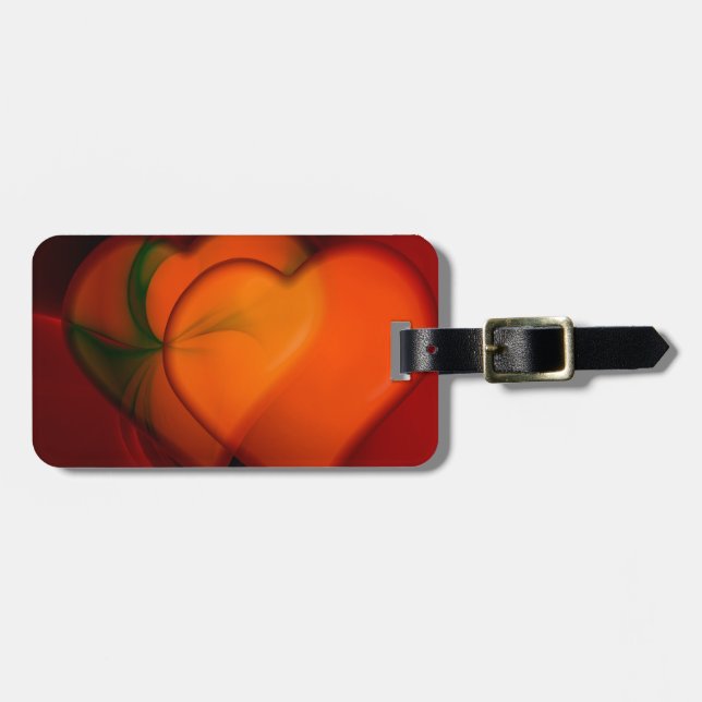 Heart Painting Luggage Tag (Front Horizontal)