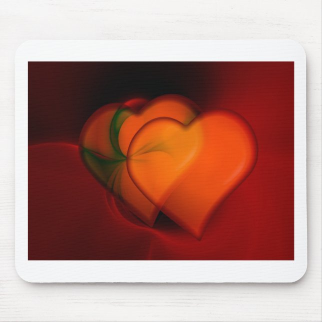 Heart Painting Mouse Pad (Front)