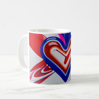 Heart Painting Mug for Valentines. Unique