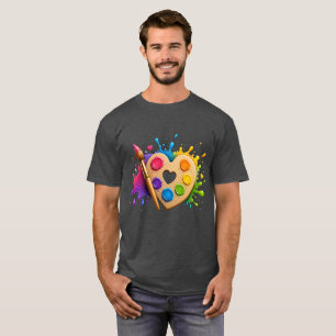 Heart Palette , Painter Art Painting T-Shirt