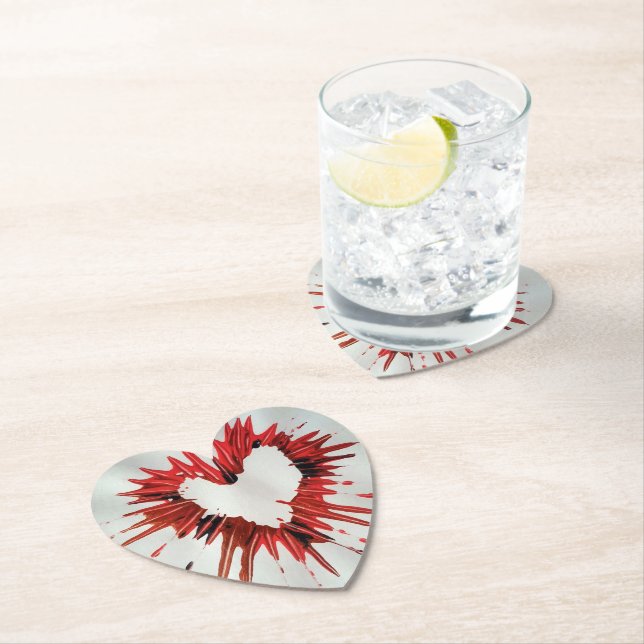 Heart Paper Coaster (Insitu)