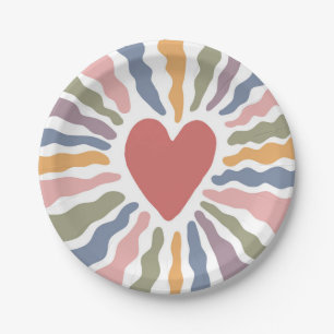 Heart Paper Plate