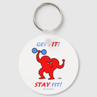 Heart Patient Motivational Cardio Fitness Key Ring